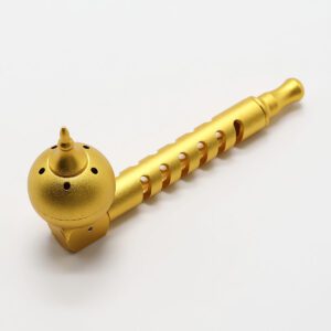 Hybrid Aluminum & Glass Smoking Pipe (Customizable)