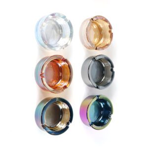 Glass Ashtray, Assorted Colors – smokeless ashtray look