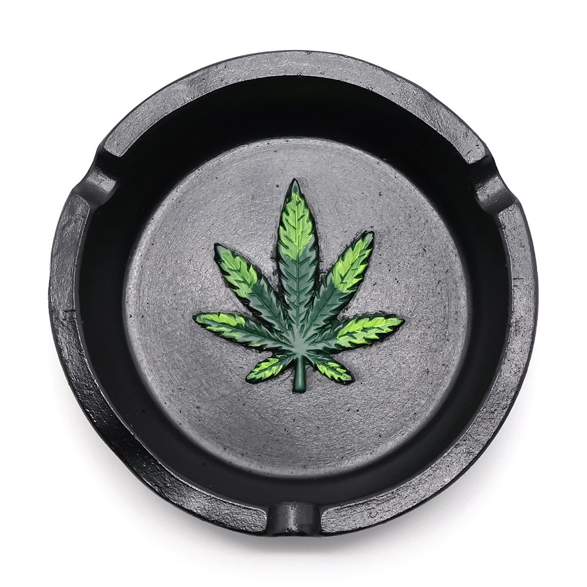 Marijuana Pot Leaf Tabletop Resin Ashtray