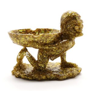 Portable Jamaican Man Resin Ashtray