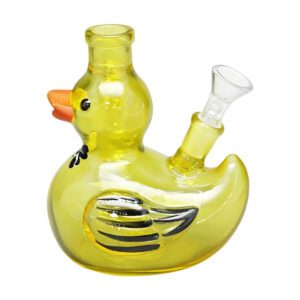 Adorable Yellow Duck Glass Bong (120mm)