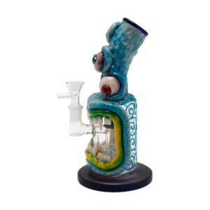 3D Glass Beaker Bong 14 mm – stable base, classic form