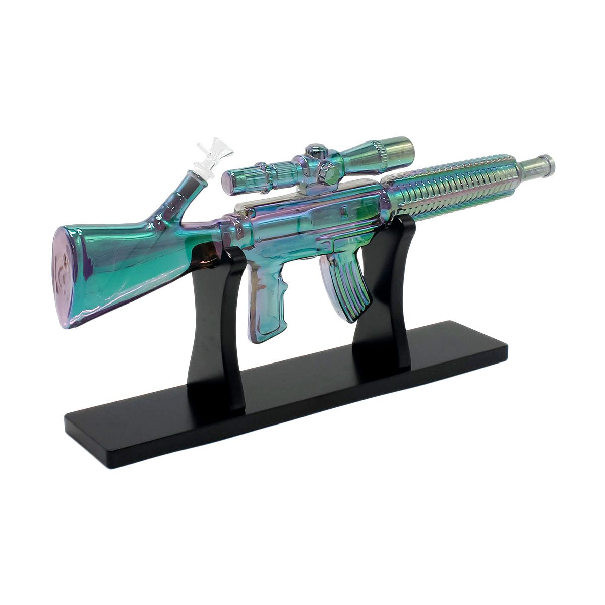 ‌Telescopic Gun-shaped Glass Bong