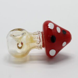 Whimsical Red Mushroom Glass Pipe (10cm)
