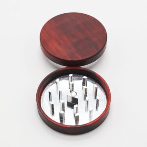 2-Layer Red Sandalwood & Aluminum Grinder (50mm)