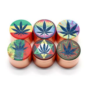 Zinc Grinder 50×37 mm – metal grinder herb staple