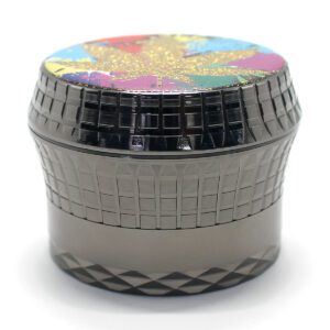 Zinc Grinder 58×43 mm – grinded herbs made easy
