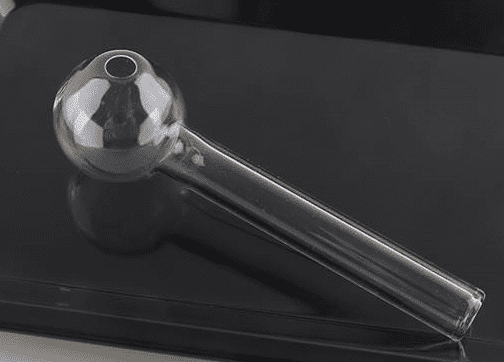 4-inch Glass Oil Burner, Clear – diamond glass bong compatible
