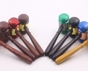 "Judge's Hammer" Themed Metal & Plastic Pipe