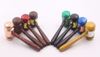 "Judge's Hammer" Themed Metal & Plastic Pipe