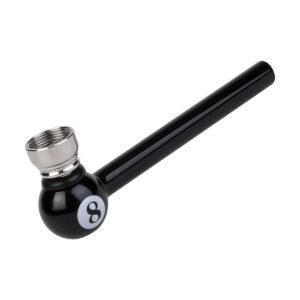 115mm Black Glass Pipe