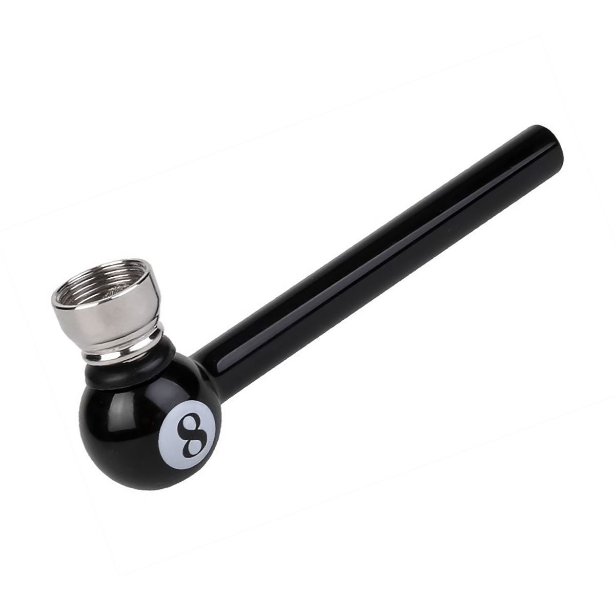 115mm Black Glass Pipe