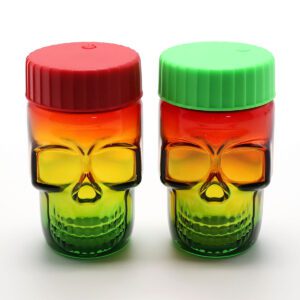 LED Glass Jar with Wooden Lid – jamaican container for smoking weed