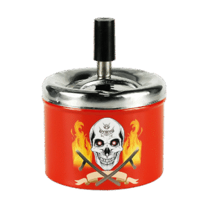 Metal Vertical Ashtray with assorted colors & custom logo available - ATA21016