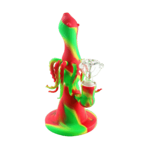 210mm Silicone Water Pipe with assorted colors & custom logo available & 260g - CGP18612