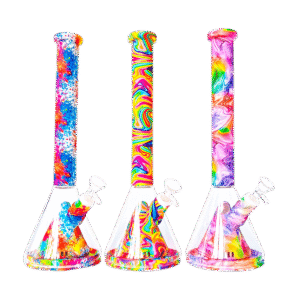 36cm x 12cm Silicone Water Pipe with assorted colors & custom logo available - CGP22609