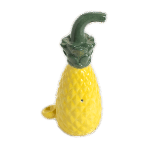9.5cm Ceramic Pineapple Ceramic Pipe with assorted colors & custom logo available - CRB22004