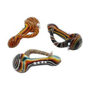 10.5cm Glass Glass Pipe with assorted colors & custom logo available - GHP22009