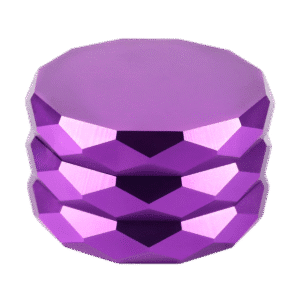 57mm 4-Piece Aluminum Herb Grinder with assorted colors & custom logo available - GRN20200