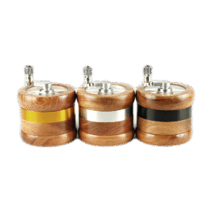 65mm 4-Piece Wooden Herb Grinder with assorted colors & custom logo available - GRN21044