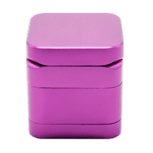 55mm 4-Piece Aluminum Herb Grinder with assorted colors & custom logo available - GRN22401