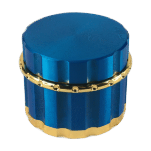 55mm 4-Piece Zinc Herb Grinder with assorted colors & custom logo available - GRZ19180