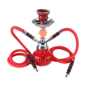 Glass+Metal Hookah with assorted colors & custom logo available - HKH20001