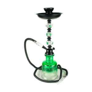 Glass+Metal Hookah with assorted colors & custom logo available - HKH21008