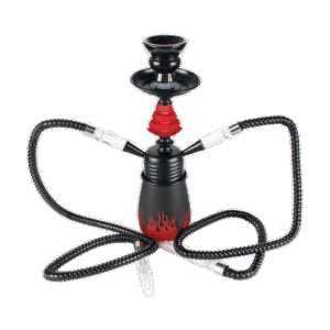 Glass+Metal Hookah with assorted colors & custom logo available - HKH21018