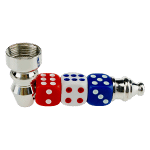 74mm Zinc Zinc Dice Pipe with assorted colors & custom logo available - MSP12064