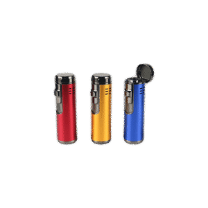 Metal High end Cigar Lighter with assorted colors & custom logo available - PAT20272