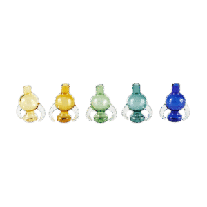 Various Diameter Glass Glass Carb Cap with assorted colors & custom logo available - PAT21241