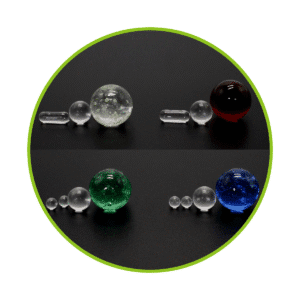 Various Diameter Glass Quartz Ball with assorted colors & custom logo available - PAT22029