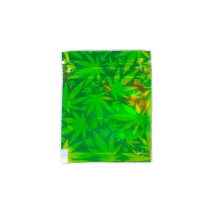 Aluminum Foil Green Aluminum Foil Bags Printed With Hemp with assorted colors & custom logo available - PEB20804