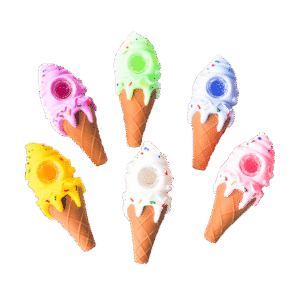 11.5cm Silicone Silicone Pipe with Glass Bowl with assorted colors & custom logo available - SCP22610