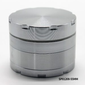 55mm 4-Piece Aluminum Herb Grinder with assorted colors & custom logo available - SP01208-55mm