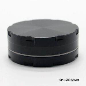 55mm 2-Piece Aluminum Herb Grinder with assorted colors & custom logo available - SP01209-55mm