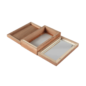 150mm x 90mm Wood Wooden Container with wood color & custom logo available - STR20065