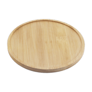 15.5cm x 14.5cm Wood Wooden Tray with wood color & custom logo available - STR22097