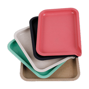 19.3cm x 14.3cm Plastic Degradable Plastic Tray with assorted colors & custom logo available - STR22103