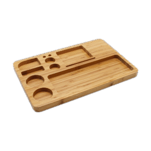 38cm x 26cm Wood Wooden Tray with wood color & custom logo available - STR22106