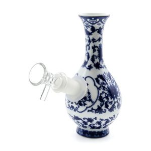 Blue & White Porcelain Water Pipe
