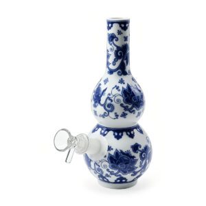 Blue & White Porcelain Water Pipe